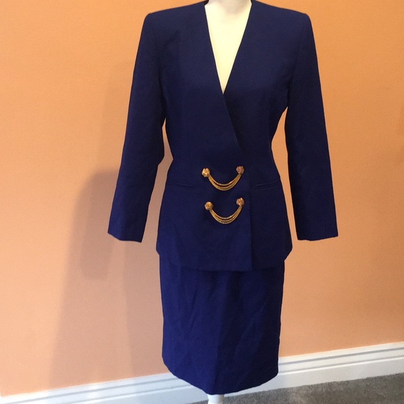 Le Suit Dresses & Skirts - Le Suit - royal blue suit with skirt